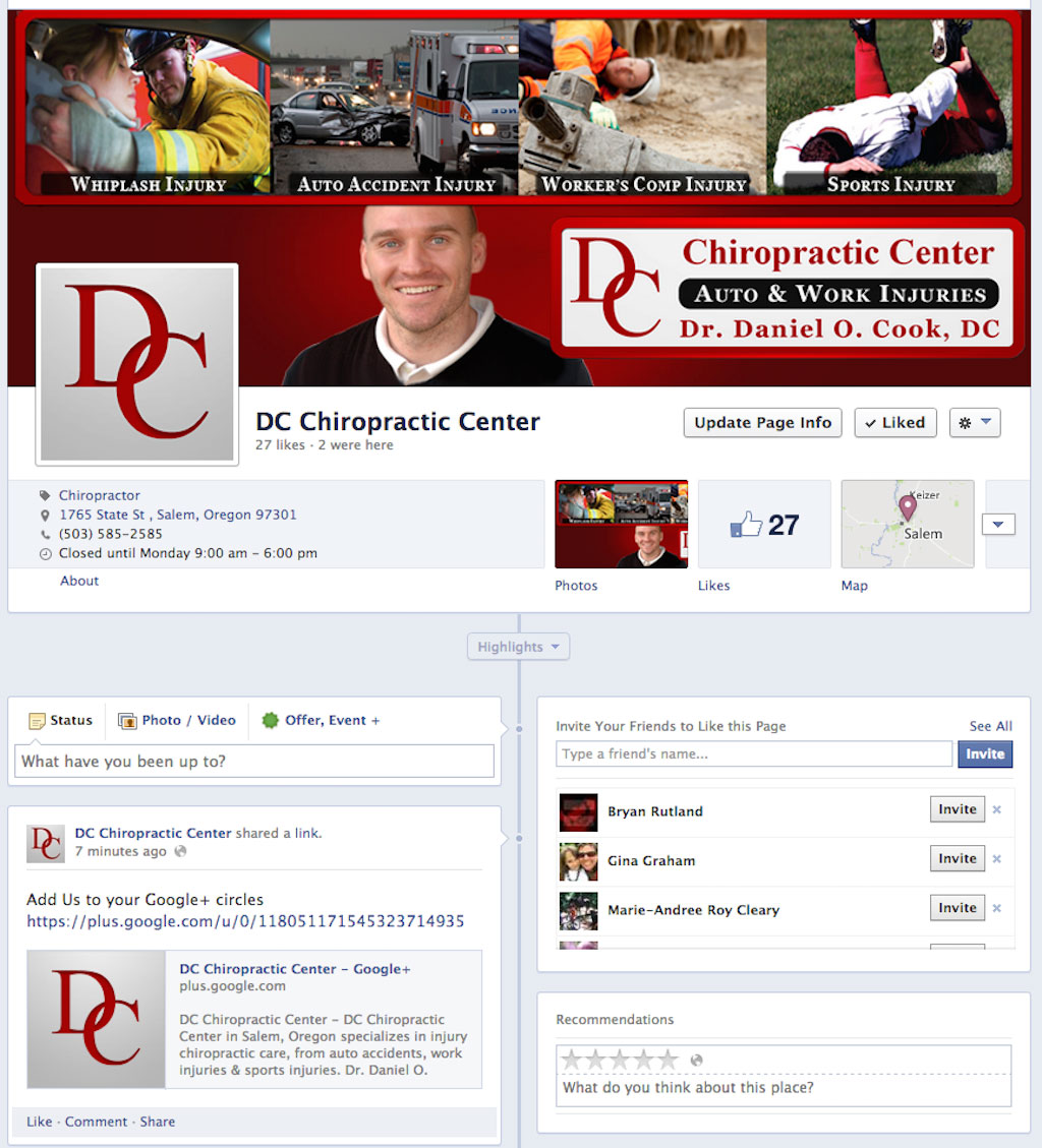 Chiropractic Clinic Facebook Marketing