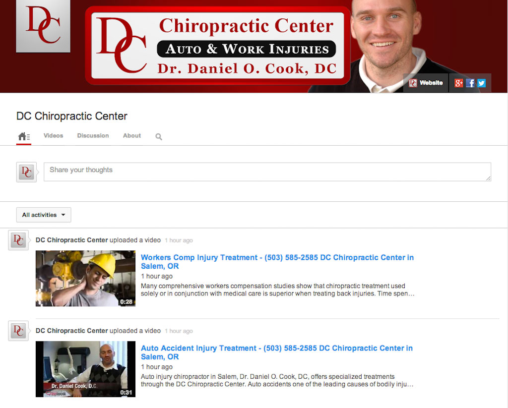 Chiropractic Clinic YouTube Marketing